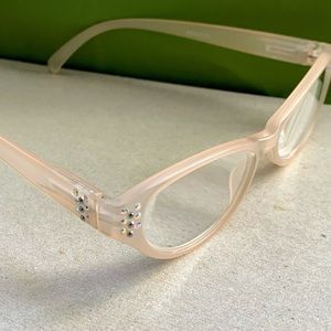 +2.50 reading glasses with crystal accents